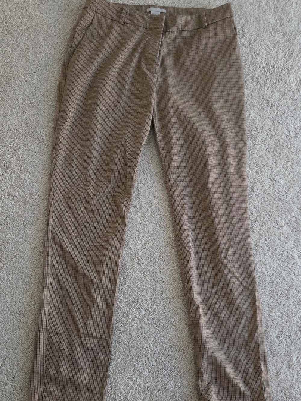 H&M Women's Brown Houdstooth Slacks